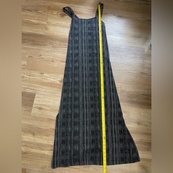 ATHLETA Arrival Maxi Dress Amara Stripe Black White Sz L - Picture 9 of 10